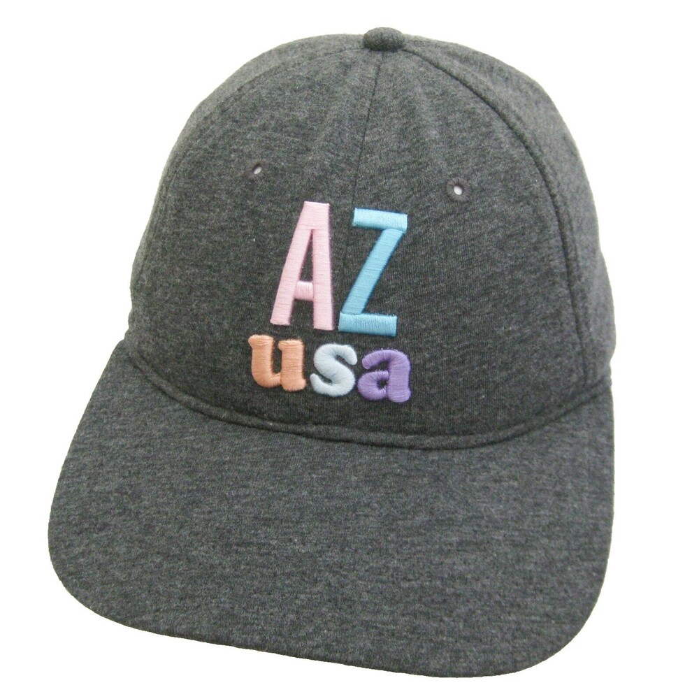 ARIZONA USA Women's Gray Baseball Cap Embroidered Logo Hat (Adult Adjustable)